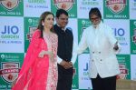 Amitabh Bachchan at the launch of Reliance Foundations Jio Gardens and organises Young Champs Football match on 27th May 2015